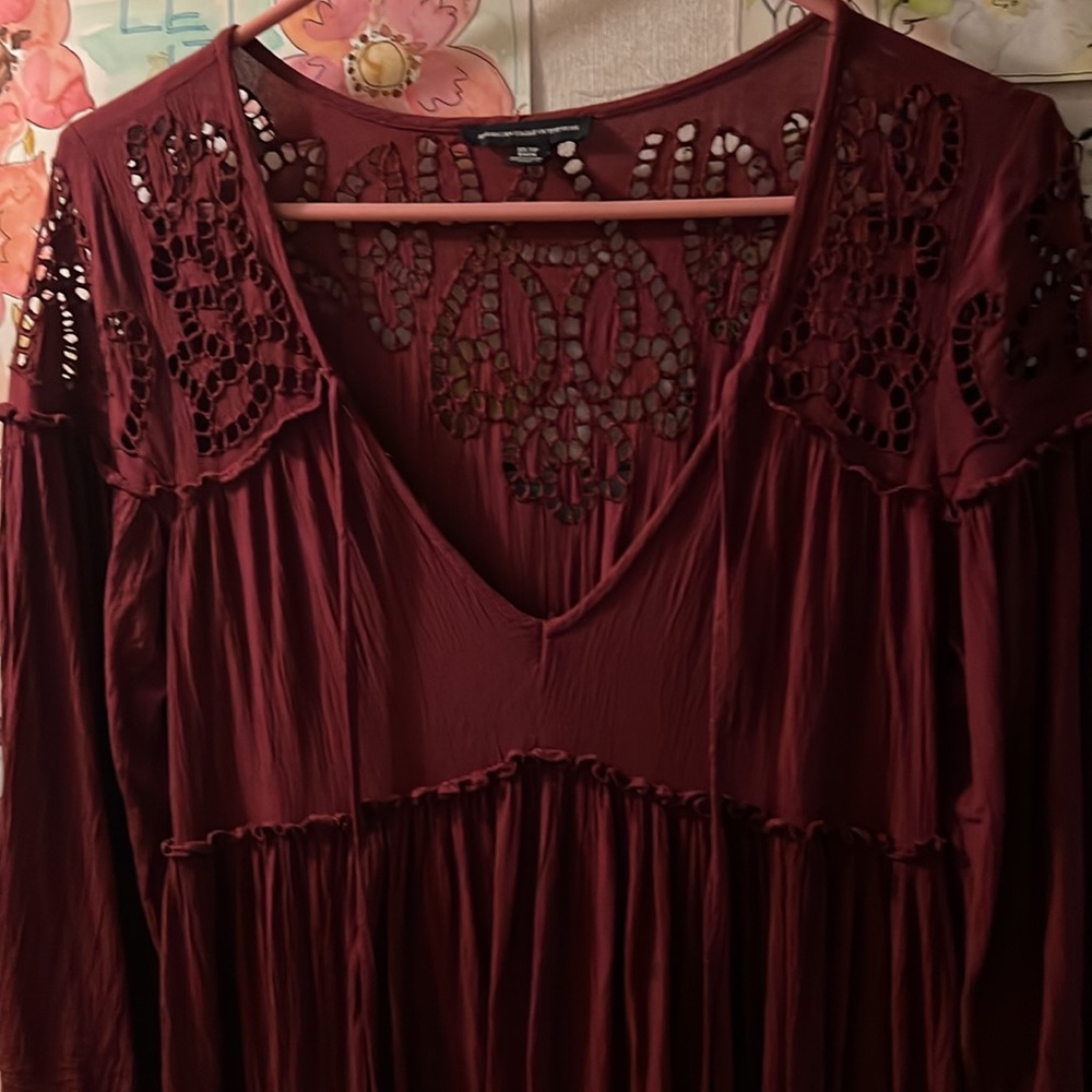 Cranberry summer dress by American outfitters